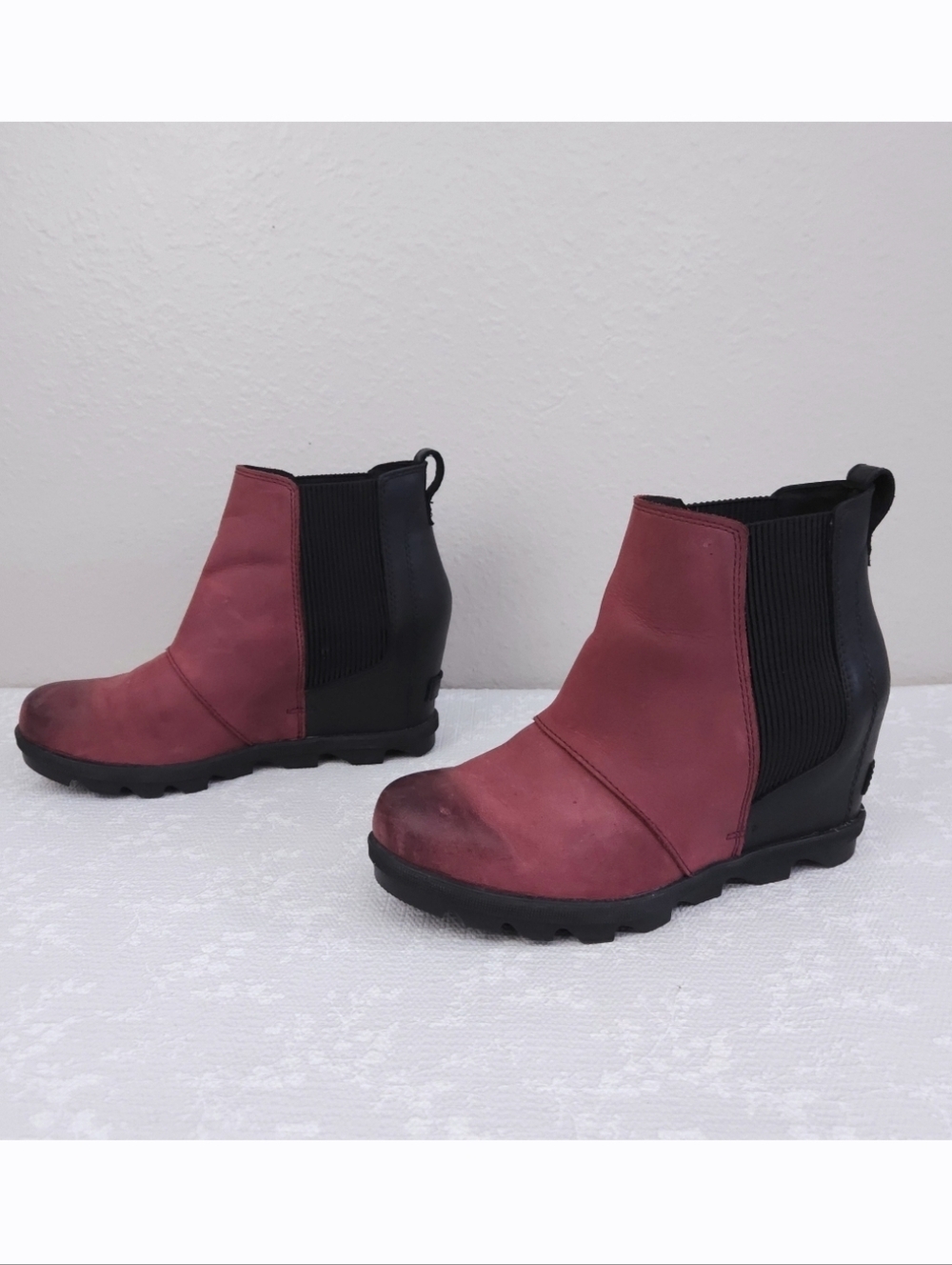 SOREL Joan Of Arctic Chelsea Wedge II Booties US 8